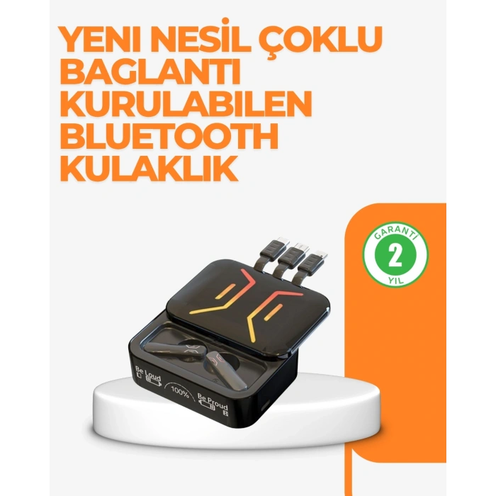 Type-C Girişli Bluetooth Kulaklık – Uzun Bekleme Süresi