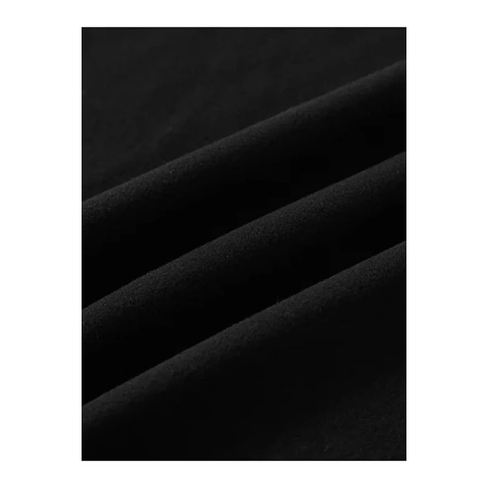 Unisex Şardonlu Termal İçlik Tayt Siyah