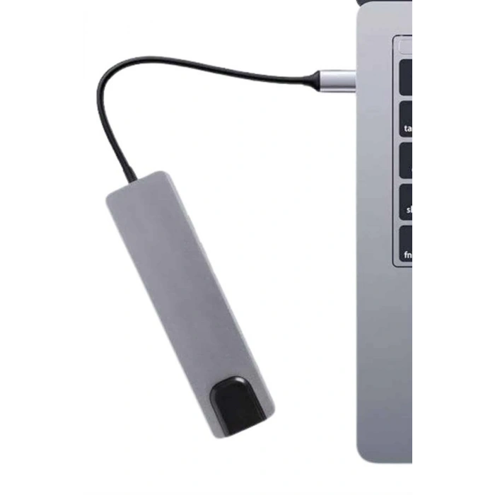 Usb Type-c Hub Dönüştürücü Çevirici Çoklayıcı Macbook Çevirici 8 Portlu