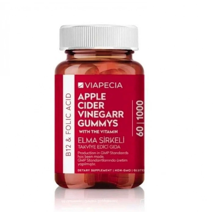 Viapecia Apple Cider Vinegar Elma Sirkeli 60 Gummys