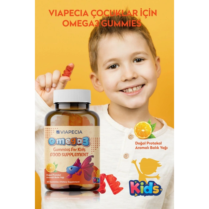 Viapecia Omega 3 Kids 60 Gummies