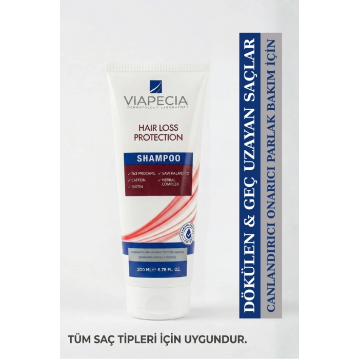 Viapecia Procapil Kafein Biotin İçerikli Saç Dökülmesine Karşı Şampuan 200 ml
