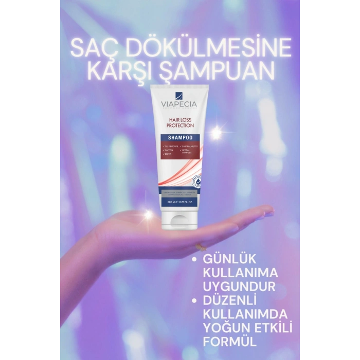 Viapecia Procapil Kafein Biotin İçerikli Saç Dökülmesine Karşı Şampuan 200 ml