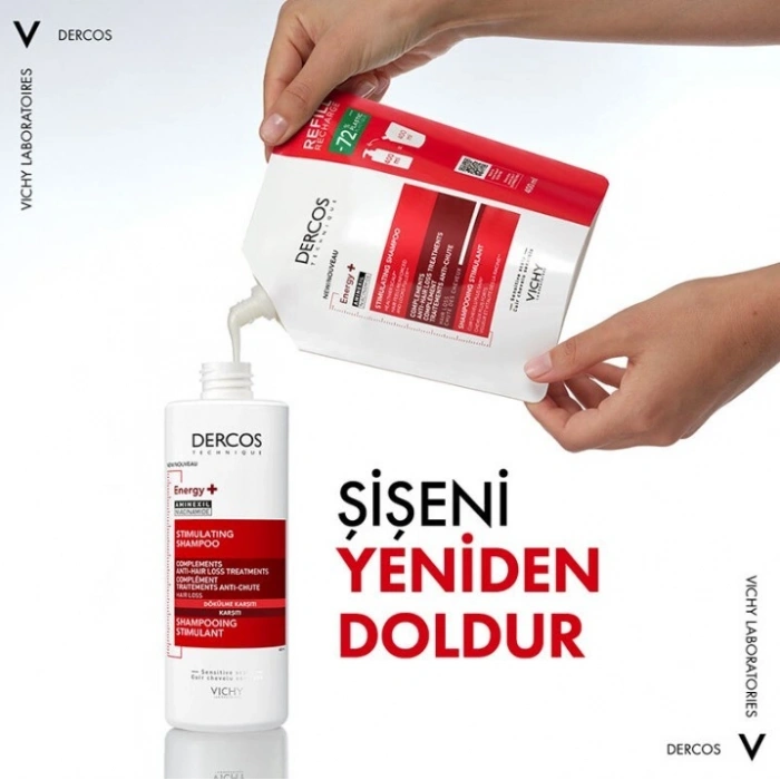 Vichy Dercos Energisant Saç Dökülmesine Karşı Şampuan Refill 400 ml