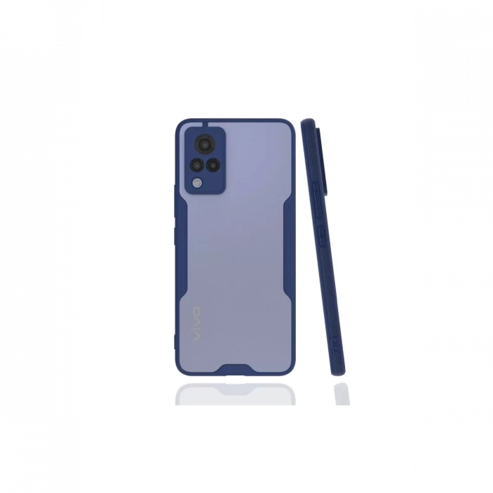 Vivo V21 Kılıf Platin Silikon - Lacivert