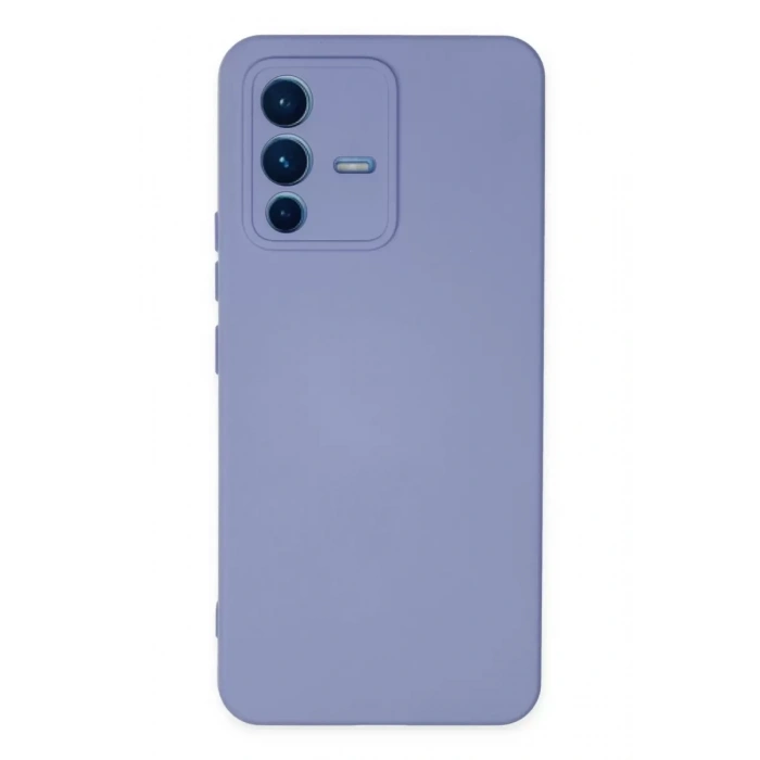 Vivo V23 5G Kılıf Nano içi Kadife Silikon - Lila