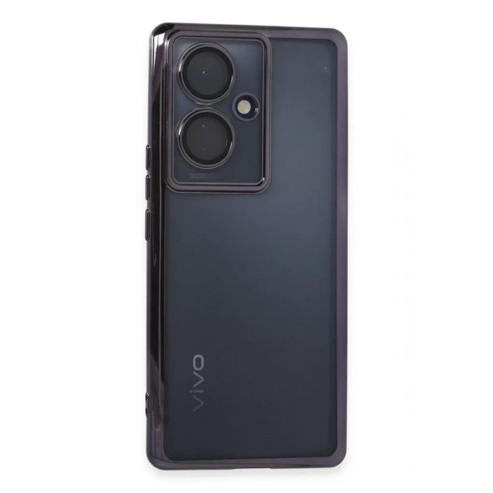 Vivo V29 Lite Kılıf Lensli Silikon - Mor