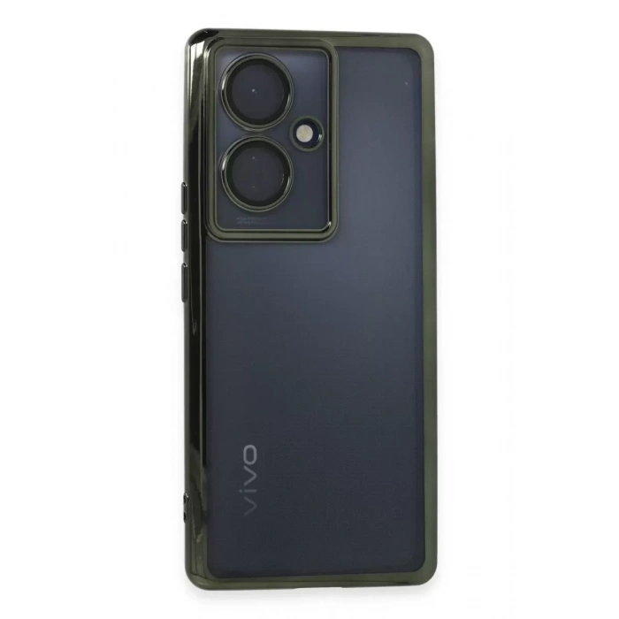 Vivo V29 Lite Kılıf Lensli Silikon - Yeşil