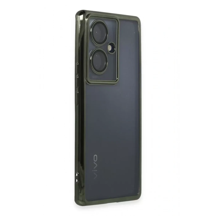 Vivo V29 Lite Kılıf Lensli Silikon - Yeşil