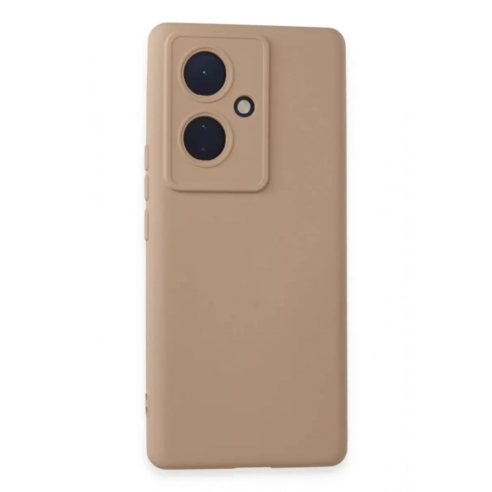 Vivo V29 Lite Kılıf Nano içi Kadife Silikon - Pudra