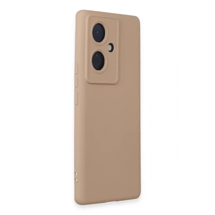 Vivo V29 Lite Kılıf Nano içi Kadife Silikon - Pudra