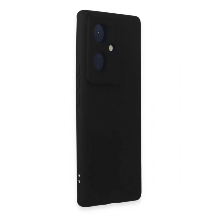 Vivo V29 Lite Kılıf Nano içi Kadife Silikon - Siyah