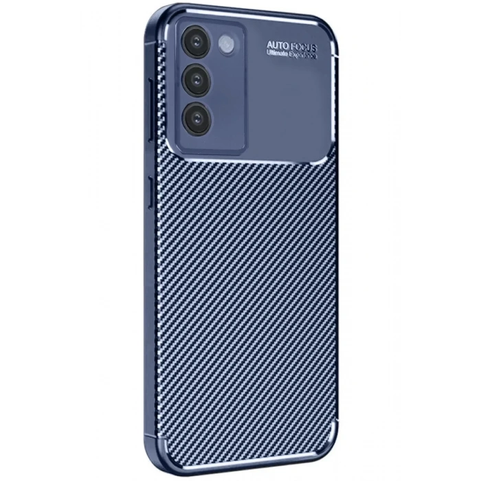 Vivo V30 Lite 4G Kılıf Auto Focus Karbon Kapak - Lacivert