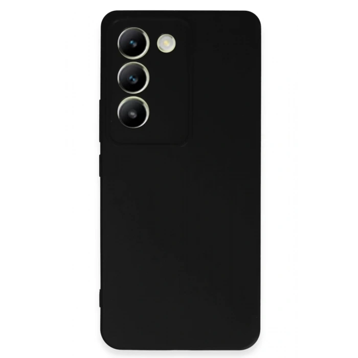 Vivo V30 Lite 4G Kılıf First Silikon - Siyah