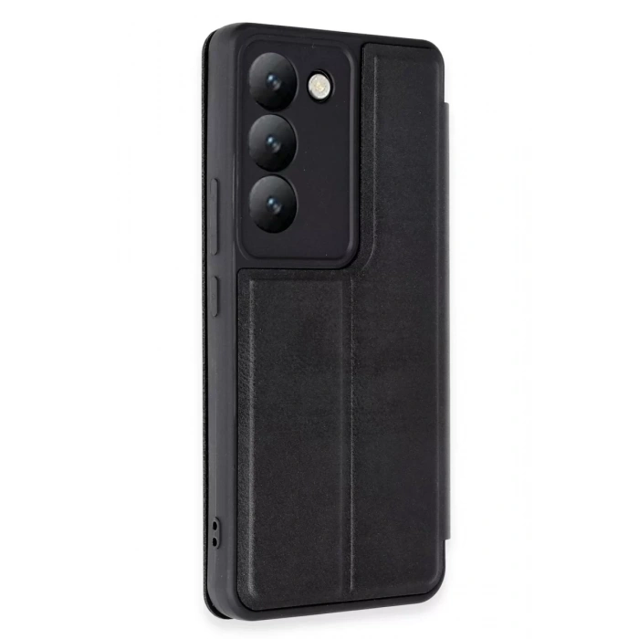 Vivo V30 Lite 4G Kılıf Flip Cover - Siyah