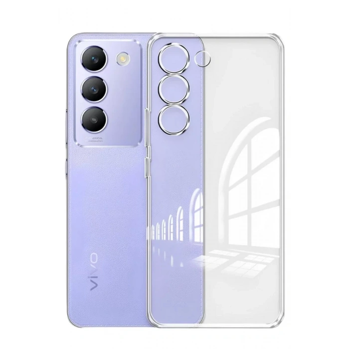 Vivo V30 Lite 4G Kılıf Lüx Şeffaf Silikon
