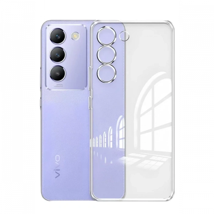 Vivo V30 Lite 4G Kılıf Lüx Şeffaf Silikon