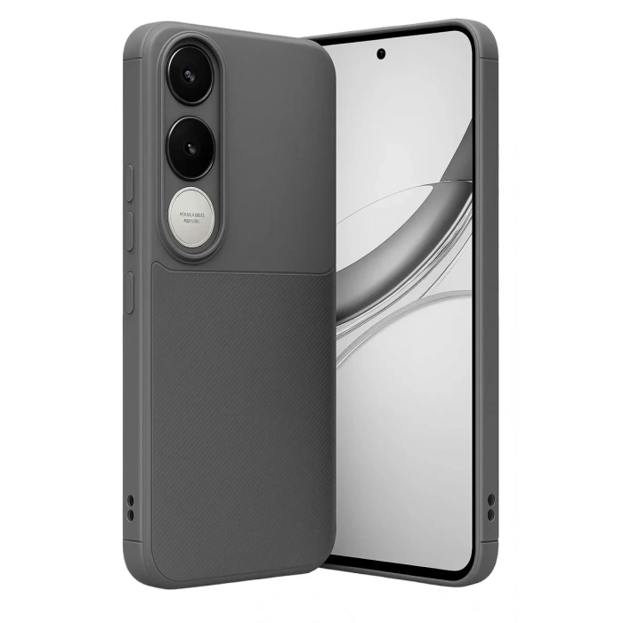 Vivo V50 Lite 4G Auto Focus Karbon Kapak - Gri
