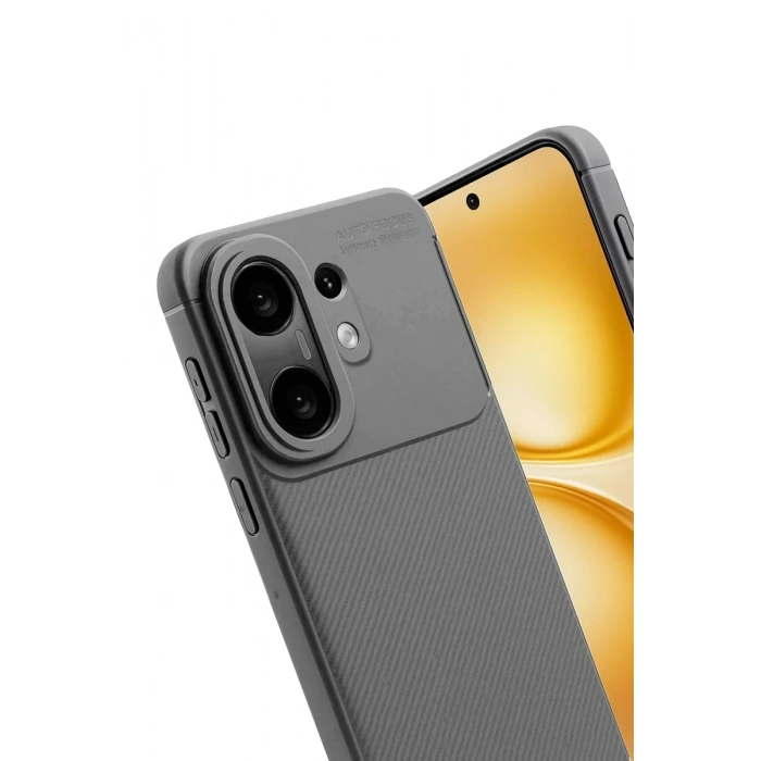 Vivo X200 FE Auto Focus Karbon Kapak -Gri