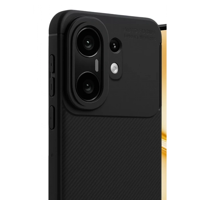 Vivo X200 FE Auto Focus Karbon Kapak - Siyah