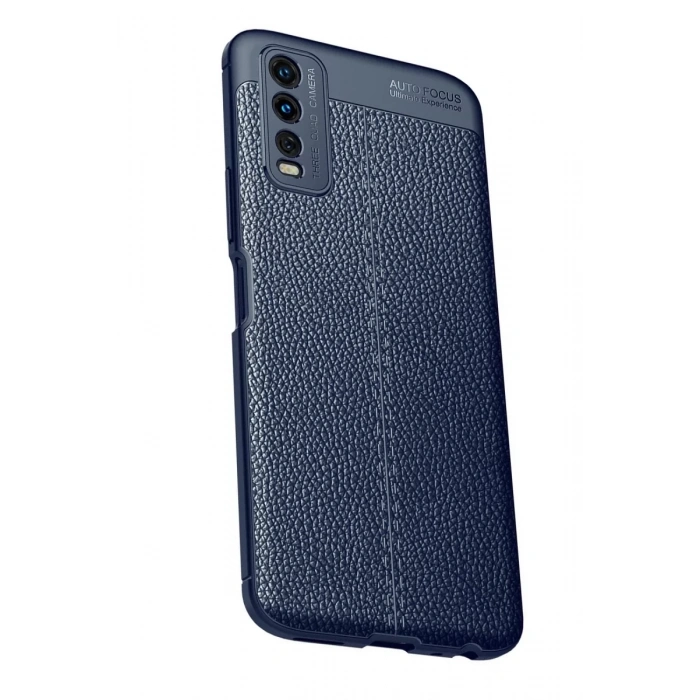 Vivo Y11S Kılıf Auto Focus Kapak - Lacivert
