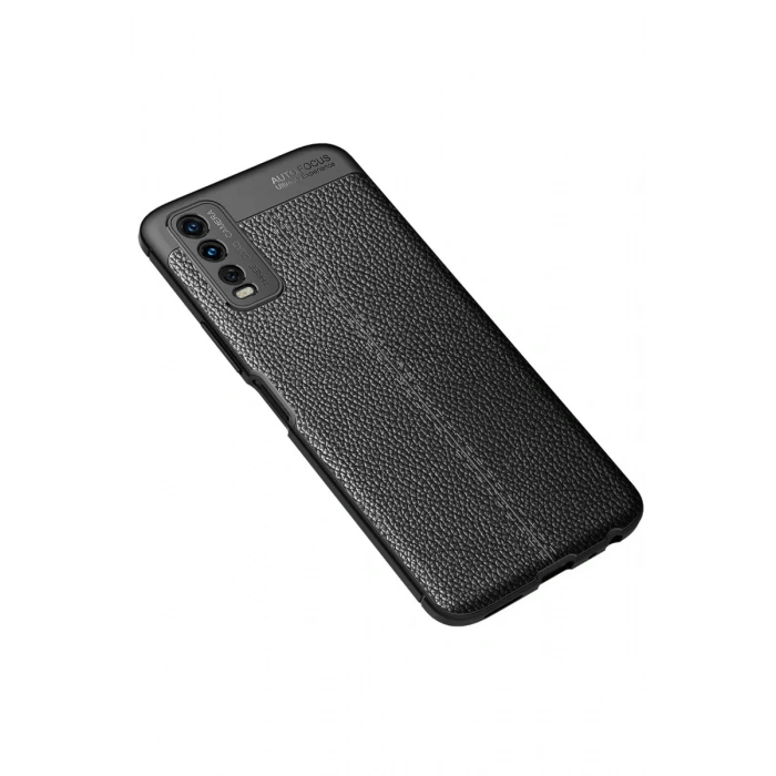 Vivo Y11S Kılıf Auto Focus Kapak - Siyah