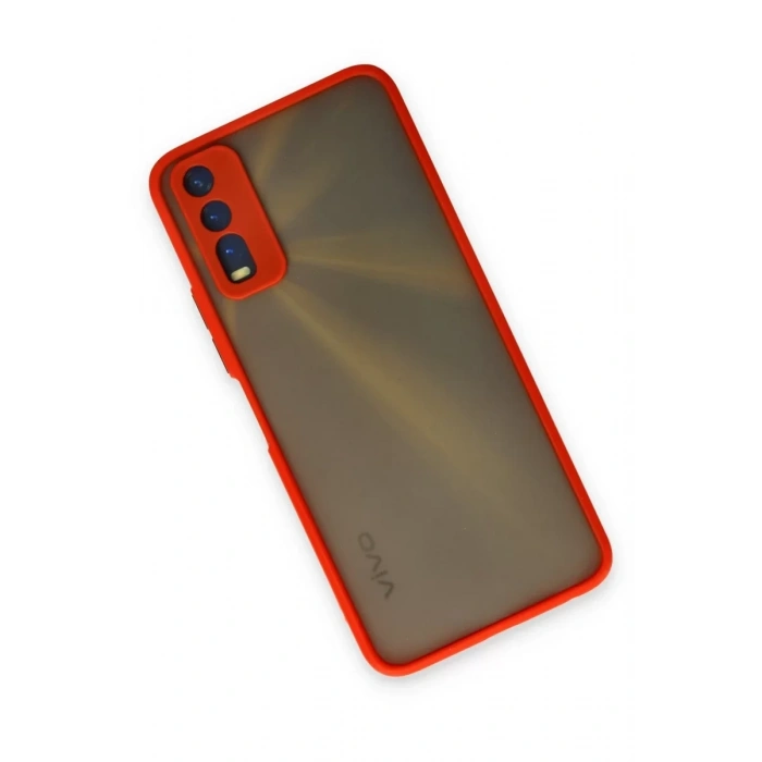 Vivo Y11S Kılıf Montreal Silikon Kapak - Kırmızı