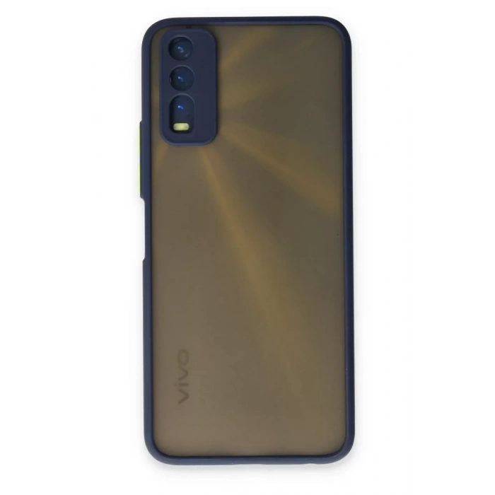 Vivo Y11S Kılıf Montreal Silikon Kapak - Lacivert