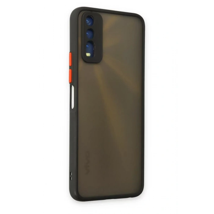 Vivo Y11S Kılıf Montreal Silikon Kapak - Siyah