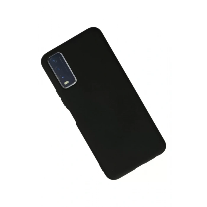 Vivo Y11S Kılıf Nano içi Kadife Silikon - Siyah