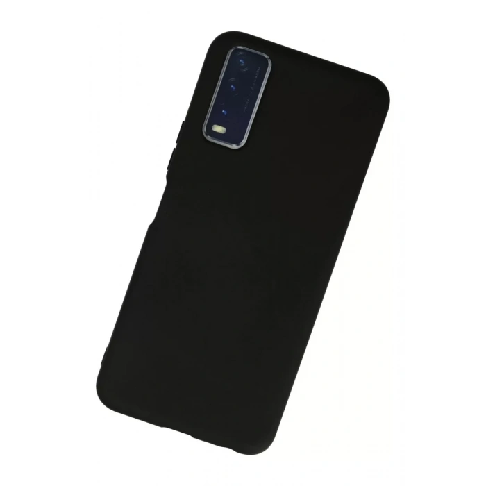 Vivo Y11S Kılıf Nano içi Kadife Silikon - Siyah