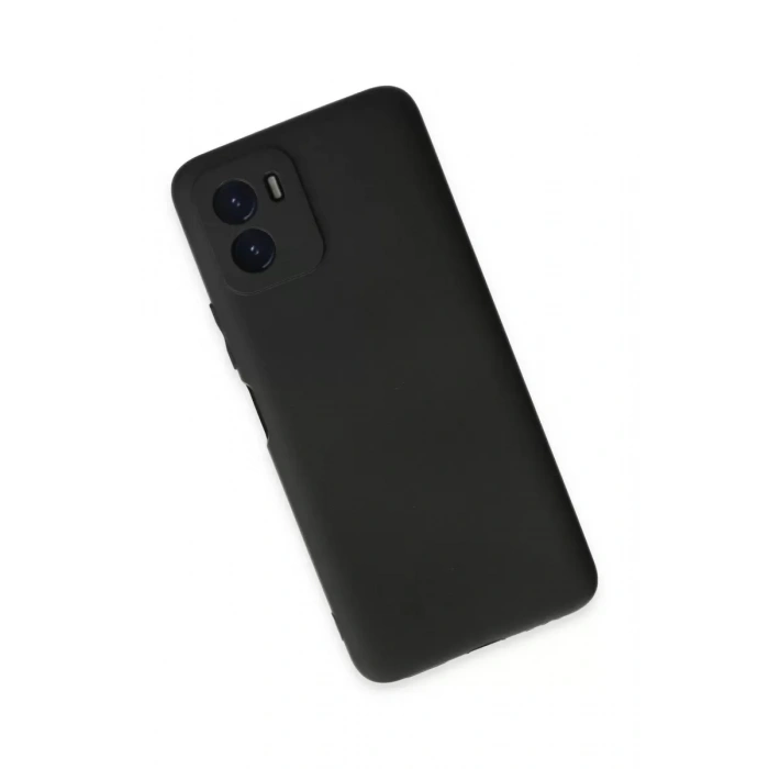 Vivo Y15S Kılıf First Silikon - Siyah