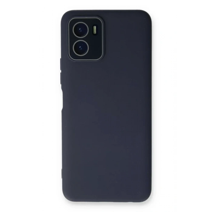 Vivo Y15S Kılıf Lansman Glass Kapak - Lacivert