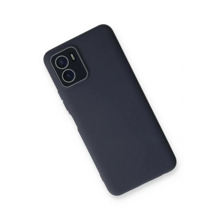 Vivo Y15S Kılıf Lansman Glass Kapak - Lacivert