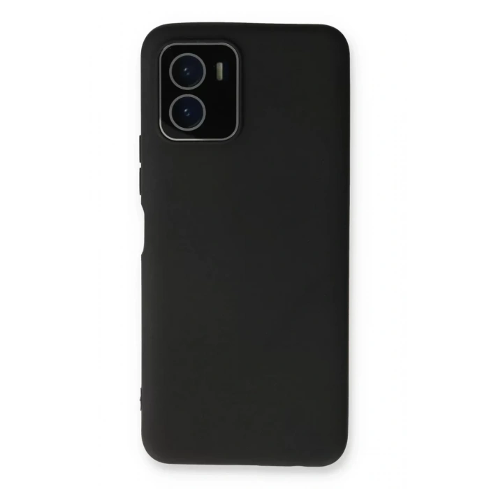 Vivo Y15S Kılıf Lansman Glass Kapak - Siyah