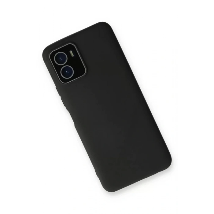 Vivo Y15S Kılıf Lansman Glass Kapak - Siyah