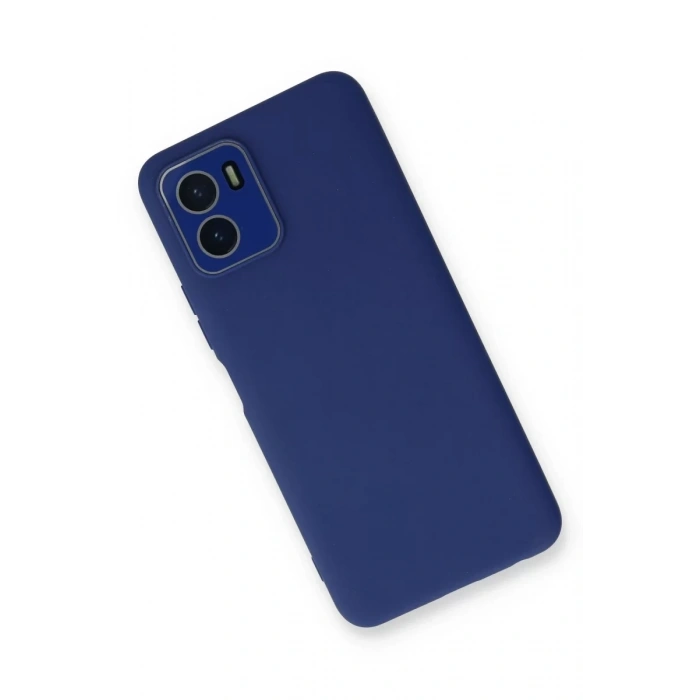 Vivo Y15S Kılıf Lansman Glass Kapak - Sky Blue