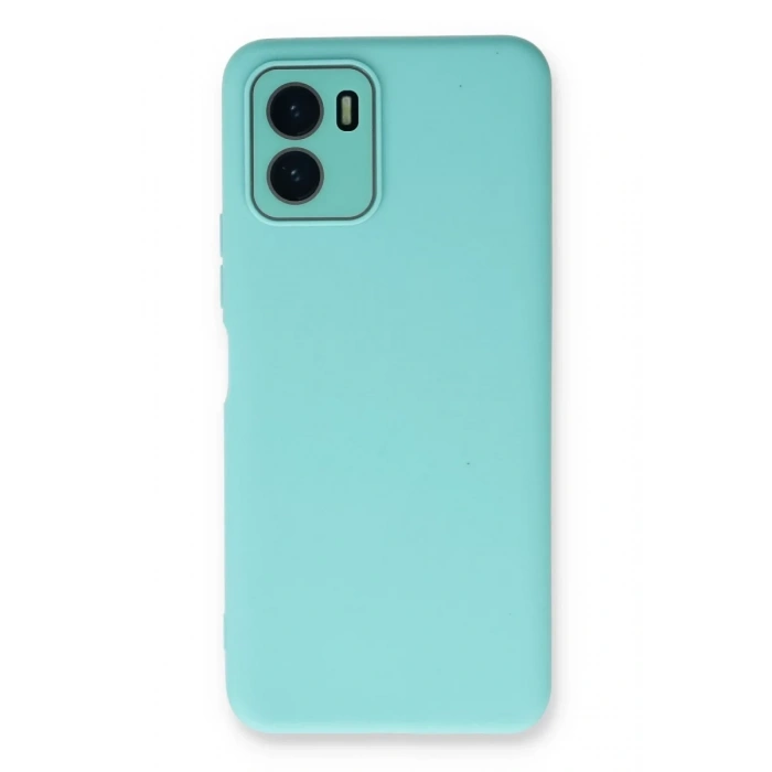 Vivo Y15S Kılıf Lansman Glass Kapak - Turkuaz