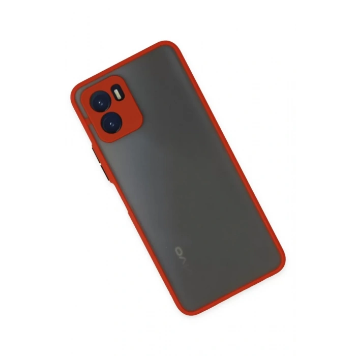 Vivo Y15S Kılıf Montreal Silikon Kapak - Kırmızı