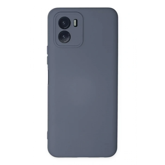 Vivo Y15S Kılıf Nano içi Kadife Silikon - Gri