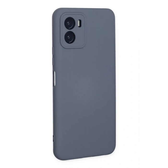 Vivo Y15S Kılıf Nano içi Kadife Silikon - Gri