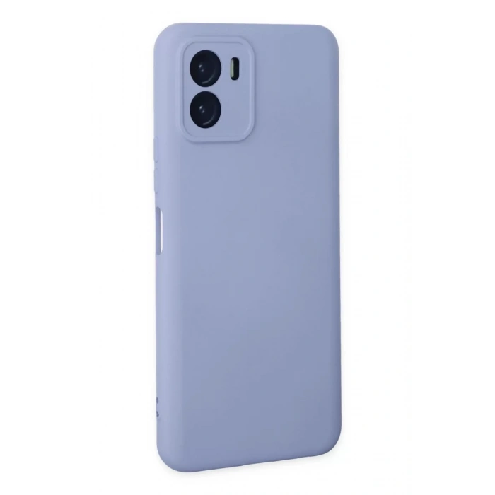 Vivo Y15S Kılıf Nano içi Kadife Silikon - Lila
