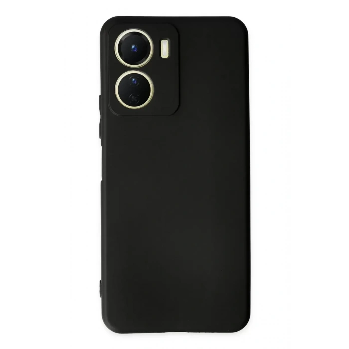 Vivo Y16 Kılıf First Silikon - Siyah
