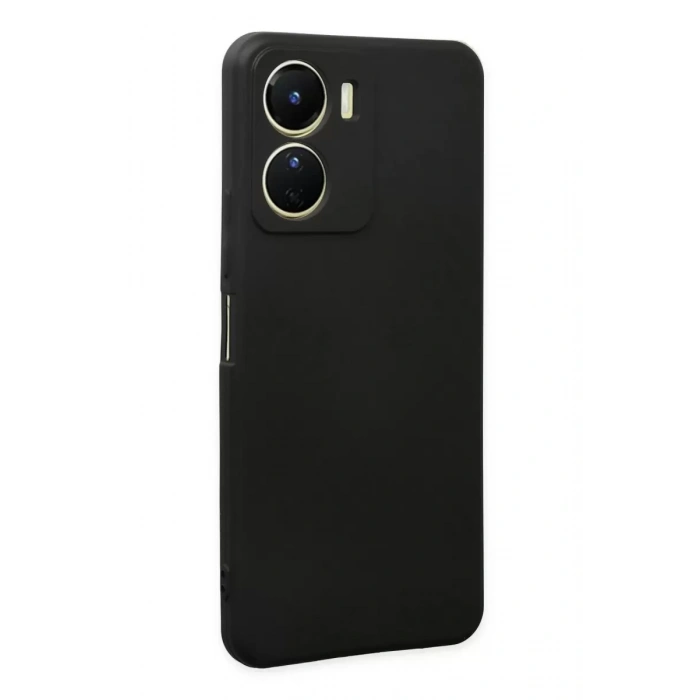 Vivo Y16 Kılıf First Silikon - Siyah