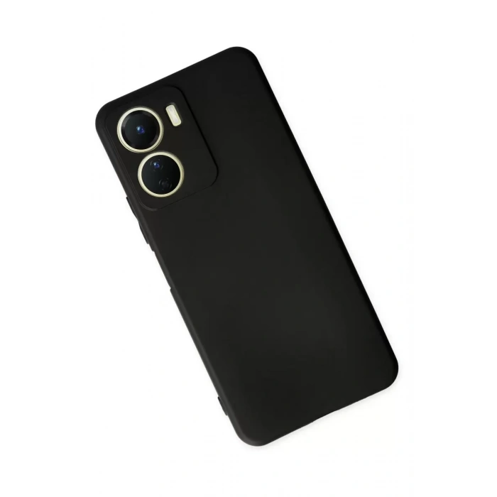 Vivo Y16 Kılıf First Silikon - Siyah