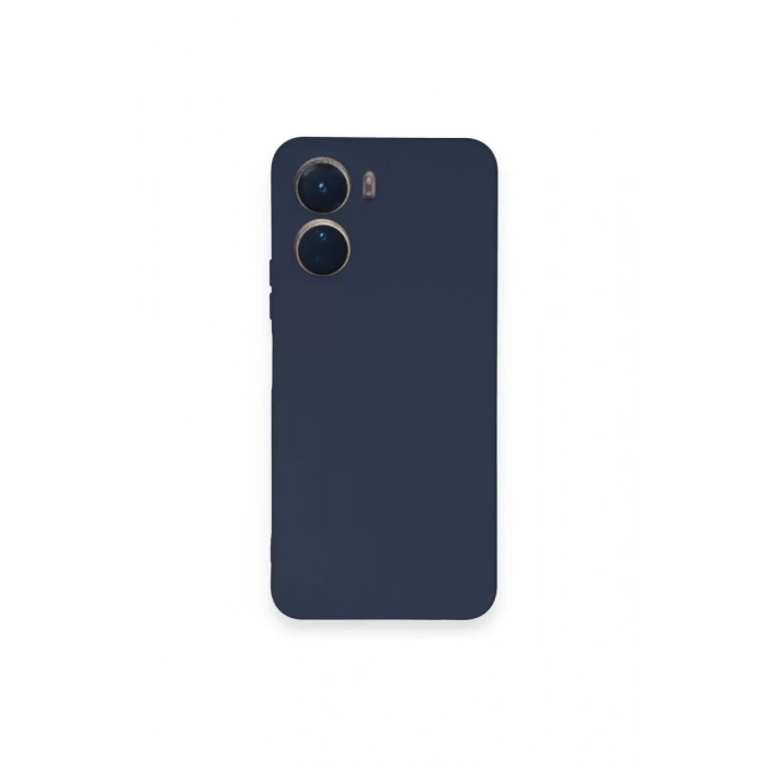 Vivo Y16 Kılıf Nano içi Kadife Silikon - Lacivert