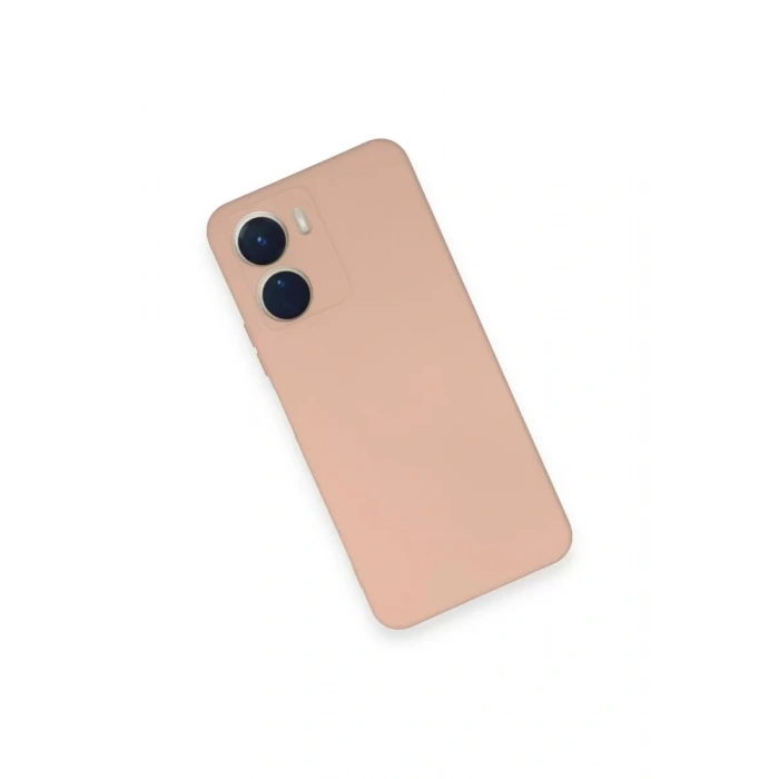 Vivo Y16 Kılıf Nano içi Kadife Silikon - Pudra
