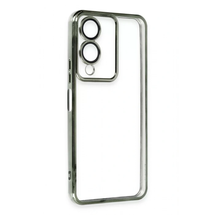 Vivo Y17S Kılıf Lensli Silikon - Yeşil