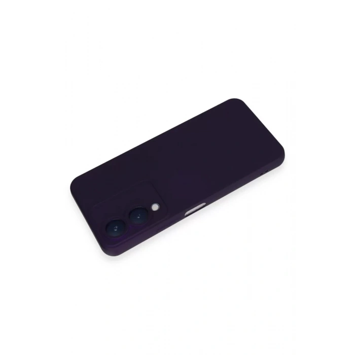 Vivo Y17S Kılıf Nano içi Kadife Silikon - Mor
