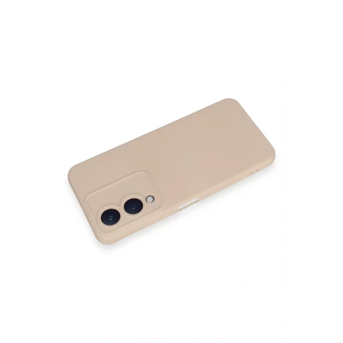 Vivo Y17S Kılıf Nano içi Kadife Silikon - Pudra